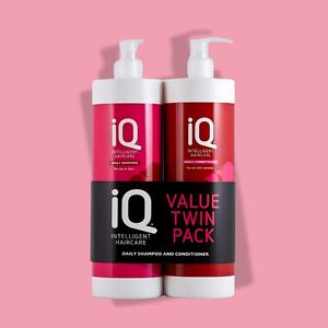 IQ Intelligent Haircare Daily Twin Pack 1 Litre hair shampoo