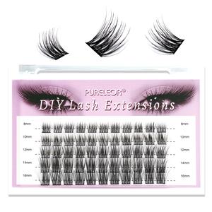 PURELEOR Cluster Lashes Individual Lash