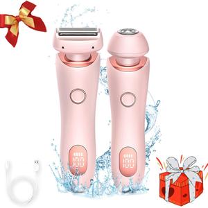 【UK SELLER 】2024 Best Silk Glide Razor, 2 in 1 Electric Shaver Razors for Women, for Sensitive Skin，Portable Lady EpilatorHair Remover, Waterproof Wet Dry Portable Body HairTrimmer, Body Trimmer, Lightweight Durable  Valentine's Day Gift Daily Gentle