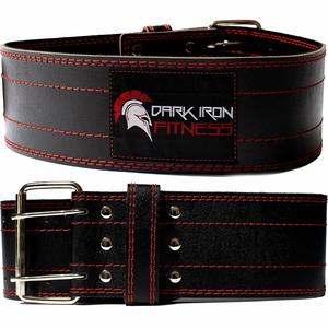 Dark Iron Leather Gym Weightlifting Belt - Medium - 29 to 41 inches
