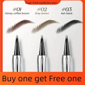 {Buy 1 get 1 free } waterproof Eyebrow Pencil/pen  - Makeup,Eyebrow Pencil with a Micro-two Tip Applicator Long-Lasting Natural Look, Multi-Use For All Skin Types Women Girl