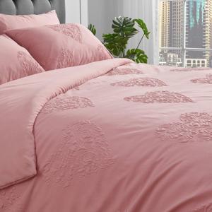 3d Embossed Texture Duvet Quilt Cover Set Stirling Heart & Ely Diamond Pattern Signature Bedding Luxury Single Double King Super King Size Bed Soft Polyester Kids Girls Boys Adults Unisex Men Women Blush Pink Charcoal Green Grey White