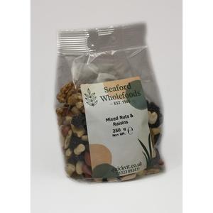 Mixed Nuts & Raisins 250g - Seaford Wholefoods