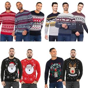 NOROZE Men's Christmas Jumper Festive Unisex Xmas Warm and Cozy Holiday Sweater Jumpers Top Sizes S-XXL Classic Fabric