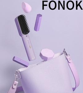 FONOK 2025 newest upgraded version of the lazy straightener clipboard electric comb negative ion hair straightener rechargeable comfortable