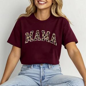 Mama Leopard Varsity T-Shirt