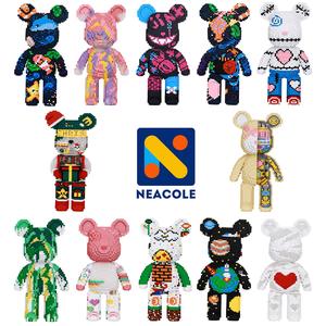 (Big bear) Bear Building Block, Neacole building block, Building blocks for Kids, Building block birthday gifts, Creative Decoration, Birthday Gifts for Girls，building block sets，bear building blocks rainbow