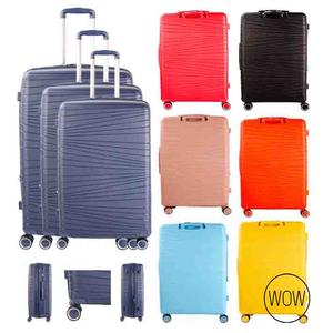 3-Piece Luggage Set | Lightweight Hard Shell Suitcases with 360° Spinner Wheels | Cabin, Medium & Large Trolley Case | Expandable Travel Luggage | TSA Lock | Durable Scratch-Resistant Design | Detachable Wheels | Travel Essentials 2025