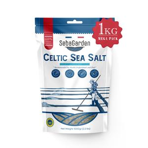 Celtic Sea Salt 1kg ,  Resealable Bag of Grey Sea Salt, Hand Harvested, Contains Over 82 Essential Minerals Traditional Flavor