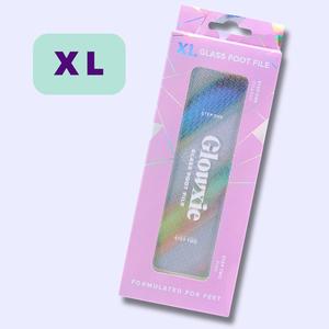 XL Glass Foot File by Glowxie | 2 Files in 1 (Scrub + Buff) | Dead Skin, Callus & Cracked Heel Remover | Long Lasting | Easy Clean | Pedicure Set Manicure Nail Care | Electric Foot File