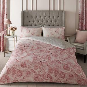 Bellerose Duvet Quilt Cover & Pillowcases Set Floral Print Polycotton Rose Printed Bedding Single Double King Size Bed all Season