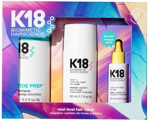 K18 Biomimetic Hairscience Next-Level Hair Repair Set (WORTH £136) Conditioner Haircare Mask Shampoo Detox Hair Mask Peptide