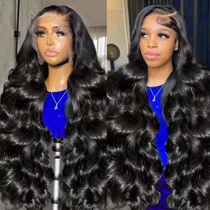 Bling Hair Body Wave Lace Front Wigs Human Hair for Women 13x4 Glueless Lace Front Body Wave wig Brazilian Virgin Natural 13x6 Body Wavy Lace Frontal Wigs Pre Plucked with Baby Hair