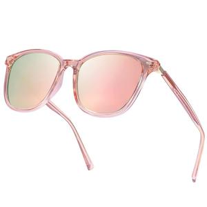 Myiaur Women's Polarised Sunglasses with Retro Mirrored Lens & UV400 Protection - Trendy & Stylish Large Glasses for Outdoor Sports