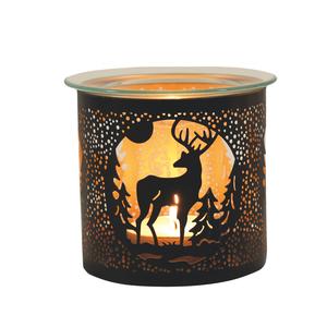 Aroma Black Stag Tealight Wax Melter and Candle Holder