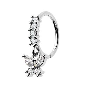 Butterfly Star Moon Dangle Nose Ring Jewelry Rhinestone Decor Earrings Nose Piercing Summer Sale
