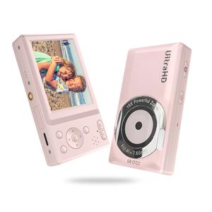 [Local Delivery]digital camera,kids camera/gift,Autofocus,Ultra HD ,FHD ,Camera, 4K/ 68M Pixels, 16X Powerful Zoom,Portable ,student,MemoryCard in package, NewYear gift, camera Compact Flash ,digital Sd   digital camera digicam love