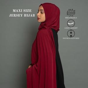 Maxi Size Premium Jersey Hijab for Women - Lightweight Scarf for Any Occasion machine washable