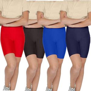 Noroze Girls Plain Shiny Nylon Lycra Stretchy Dancing Cycling Shorts Boy Cut Leggings Short Activewear Cropped Legging UK Sizes 7-13 Years