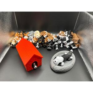 Articulated Adorable 3DPrinted Dogs with Free Bed and House | Lots of Different Breeds | Sensory Stress Fidget | Flexible Cute Gift Decor Accessory Ornaments Decoration