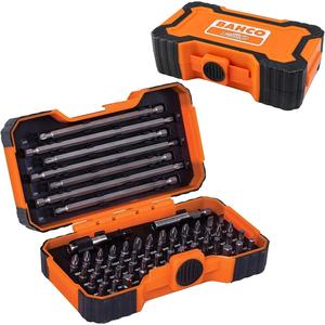 Bahco 54 Piece Pozi,Phillips,Hex,Tx,Screwdriver Bits & Magnetic Holder, 59/S54BC