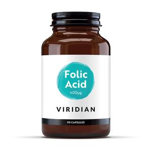 Viridian Folic Acid 400ug 90 Capsules