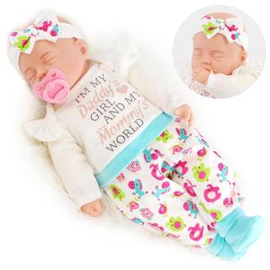 BiBi Doll "Boo" Large Size 18" Soft Bodied Baby Doll With Sounds and Dummy Girls Boys Toy Doll for Ages 18 Months +
