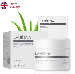 [UK SELLER] LANBENA 2.0 Nose Mask Aloe Extract Facial Peeling Blackhead Remover Nose Strip Acne Deep Cleansing Skin Care Comfort All Skin Types Gentle Smoothing Repairing Cream 60 Pcs Nose Pore Strips Breathing