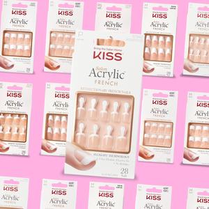 Kiss Nails - Salon Acrylic French - False Nails