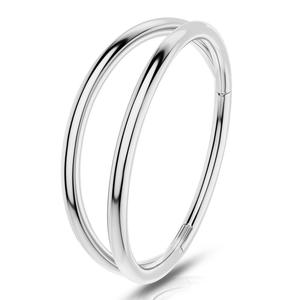 OUFER 18G Double Hoop Hinged Segment Daith Helix Conch Hoop