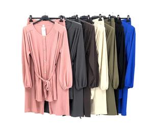 FASHION LUVA BUTTONED BELTED 2-PIECE PANT SUIT LOUNGE SET FOR WOMEN CORD SET OUTFITS TROUSERS SHIRT DRESS TOP. Womenswear Elegant Overalls Underwear Long Sleeve Basic Lady Comfort Longsleeves Minimalist