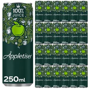 Appletiser 100% Apple Juice 250ml -Pack of 24, Appletiser is made with gently sparkling 100% apple juice Beverage Fruit