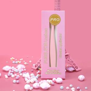 PURELEOR Lash Applicator Tweezers for Cluster Eyelashes and False Lashes Clampers