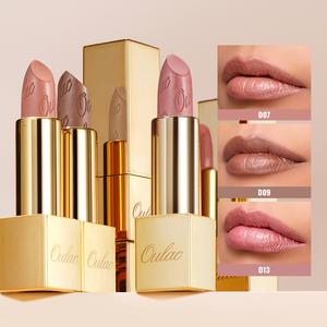OULAC Metallic Shine Glitter Lipstick, High Impact Pearl Lipcolor, Lightweight Soft and Ultra Hydrating, Long Lasting, Vegan & Cruelty-Free,  Moisturize Lip Makeup