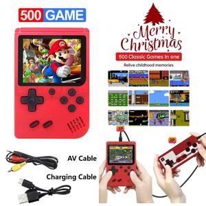 Children's Gifts Portable Mini Handheld Game Console, Video Game Console Built-in 500 Kids Puzzle games, UK Type Switch Rechargeable