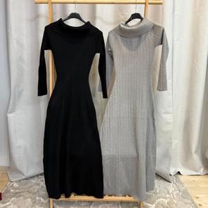 Off Shoulder Ribbed Bodycon Maxi Dress