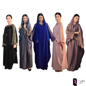 POTATO abaya with embellished stonework abaya in 13 colours khaki mocha mint green mauve navy blue black in 6 sizes 50 52  54 56 58 60 luxury beautiful elegant handmade wedding fancy dubai abaya Sparkly islam muslim Eid batwing butterfly dress abayagirls