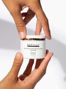 DRMTLGY Microdermabrasion Scrub & Mask: Exfoliate Acne Scars, Blackheads & Pores | Radiant Skin