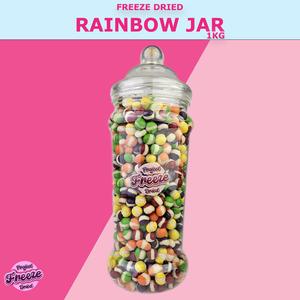 Project Freeze Dried - Freeze Dried Rainbow Jar 1Kg - GIFT - Freeze Dried Sweets - Made with Skittles Original