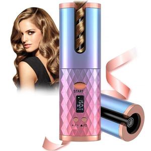 【UK SELLER Delivered within 48H】Automatic Cordless Auto Hair Curler 1 Set Curling Iron with LCD Display & Accessories Portable Rotating Ceramic Barrel Curling Wand for Women Christmas Gift Comfort extra thin brush hair hairstyling tools westfield hair