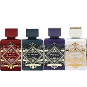 Lattafa Badee Al Oud Amethyst 4-Piece Perfume Set 100ml - Unisex EDP with Bergamot Jasmine & Oud in Luxury Purple Gift Box aroma