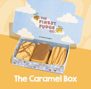 The Caramel Box, contains Daim, Salted Caramel and Stroopwafel and Caramel