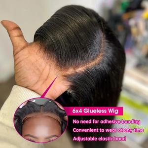 4x6 7x5 Wear and Go Glueless Wigs Human Hair Pre Plucked Pre Cut 9x6 Lace Closure Wigs Human Hair Straight Lace Front Wigs Human Hair for Women Glueless Wig Natural Color Straight Lace Front Wigs Human Hair Pre Plucked Bone Straight HD Lace Frontal Wig