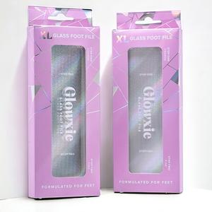 Glowxie XL Glass Foot File x2 Pack - 2-in-1 Scrub & Buff for Dead Skin, Callus & Cracked Heel Removal - Long Lasting, Easy Clean, Pedicure Set for Smooth Feet