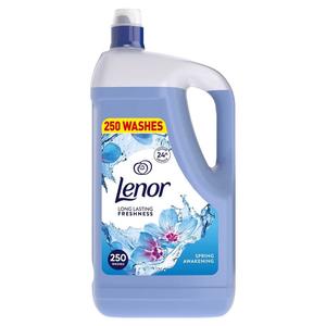 Lenor 250 Wash Spring Awakening Laundry Fabric Conditioner, 5L (250 Wash) Scented Flower Perfume Burst Household Floral LIQUIDS