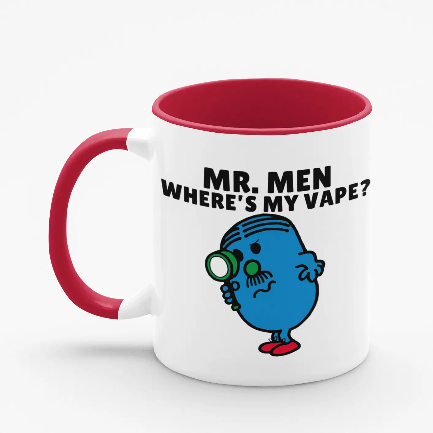 Novelty Mr Men Where's My VAPE 11oz Coffee Mug - Funny Mr Men Cup For  Christmas Birthday Gift Present Friend Coffee Drinkware Printed  Personalised Washable Ceramic - TikTok Shop UK