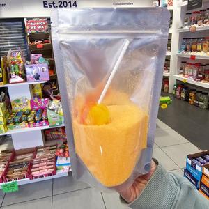 Orange Dip & Lick Bag with lolly