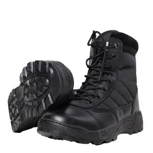 Men's MIG Side Zip & Lace Up Army Tactical Combat Boots For Work, Security, Motorcycle, Footwear, Walking Shoes, Boy, Closed Comfort