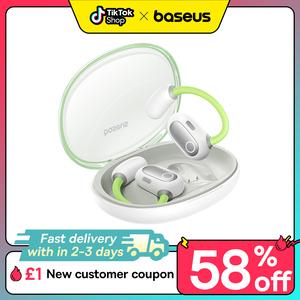 Baseus Eli Sport 1 Open-Ear Wireless Earbuds With IPX4 Waterproof, TWS, ENC Mics, & Detachable Neckband, Audio Earphone