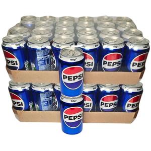 Pepsi Regular Can 330ml -Pack of 48, Classic Fizzy Drink - Soda, Beverage